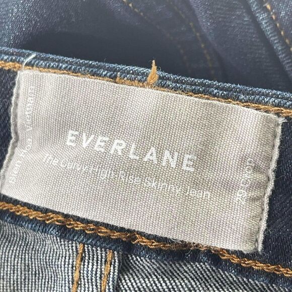 Everlane Women's The Curvy High Rise Skinny Jeans Blue Size 29 Crop Pants - Picture 13 of 13